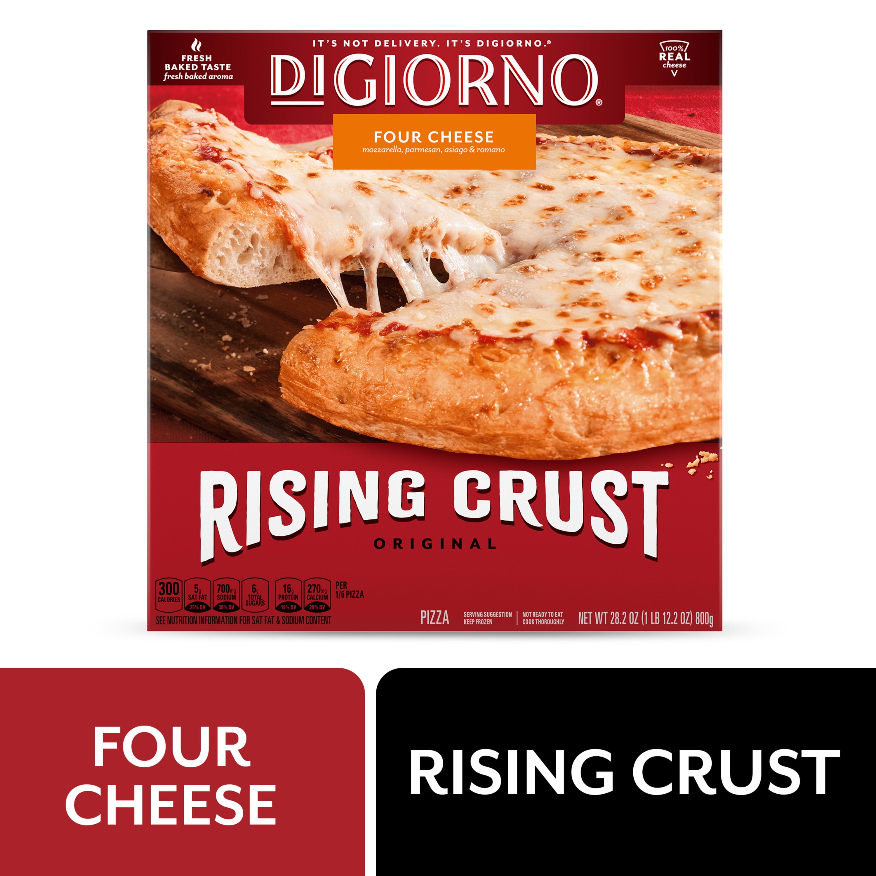 DiGiorno Four Cheese, Rising Crust Pizza, 28.2 oz (Frozen)