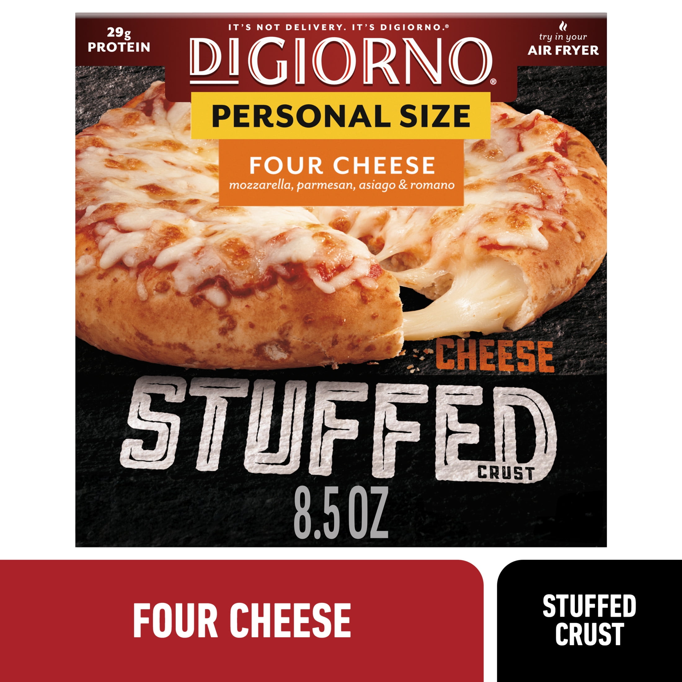 DiGiorno Four Cheese Stuffed Crust Personal Pizza with Marinara Sauce, 8.5oz (Frozen)