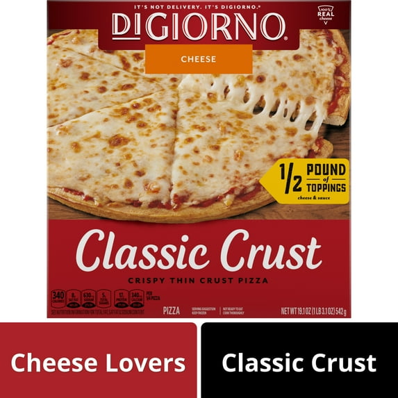 DiGiorno Classic Crust Cheese Pizza, 19.1 oz (Frozen)