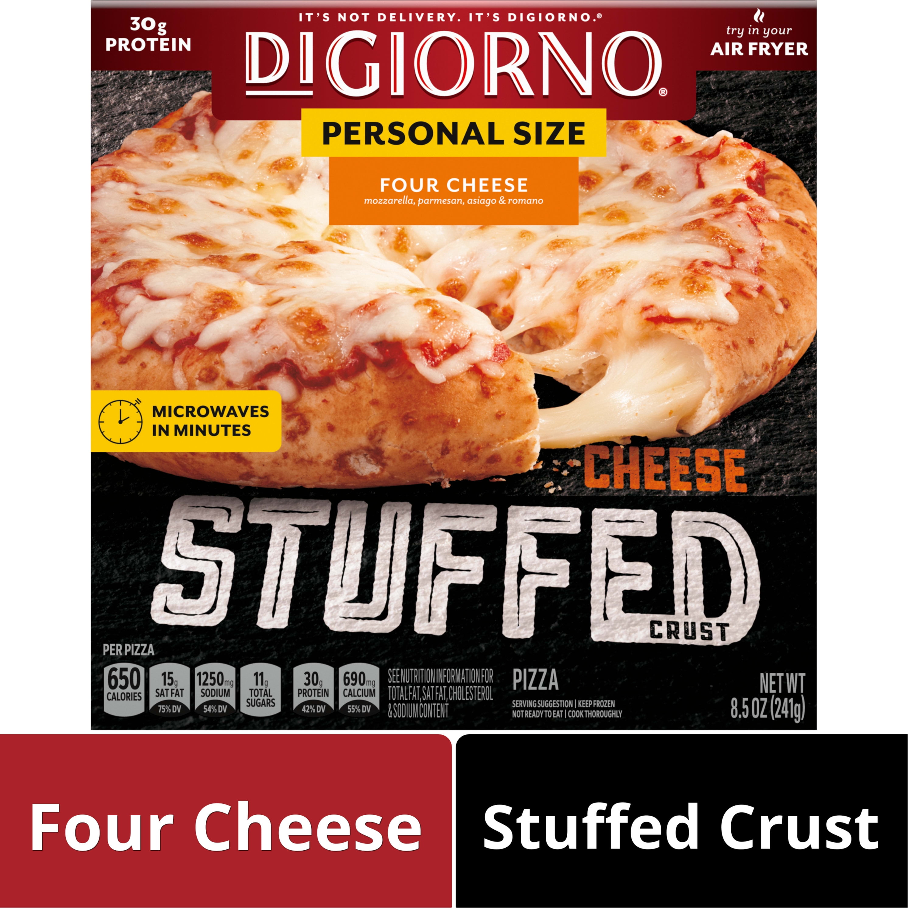 DiGiorno Frozen Pizza, Four Cheese Stuffed Crust Personal Pizza with
