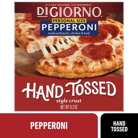 DiGiorno Mini Pepperoni Personal Frozen Pizza, 9.3 oz, Mozzarella Cheese Pizza, Contains Milk, Wheat & Soy