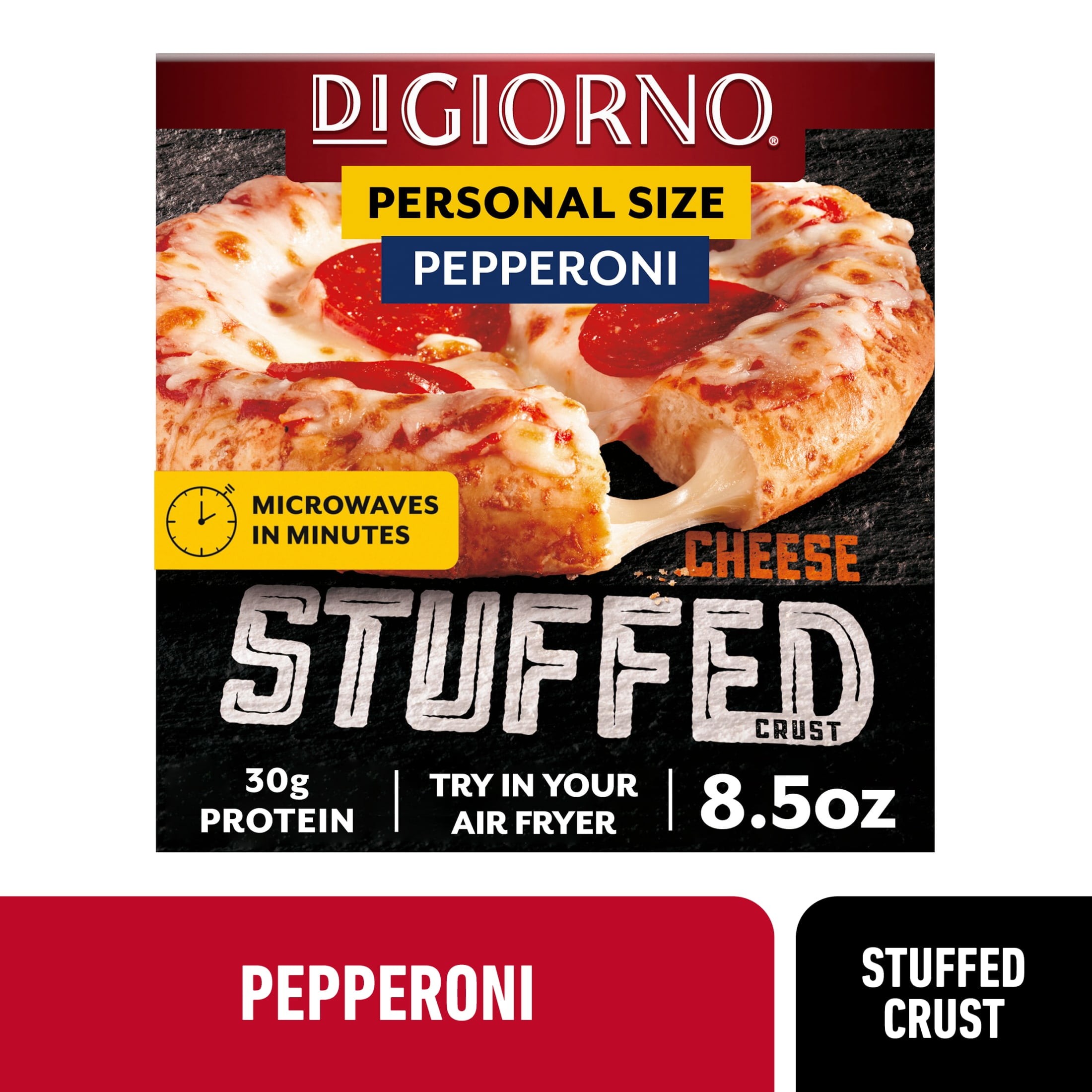 DiGiorno Frozen Pizza, Pepperoni Stuffed Crust Mini Pizza with Marinara Sauce, 8.5 oz (Frozen)