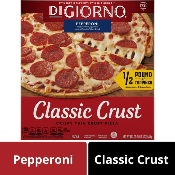 DiGiorno Classic Crust Cheese and Pepperoni Pizza, 19.3 oz (Frozen)