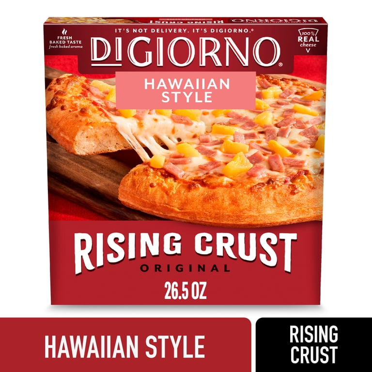 DiGiorno Frozen Pizza, Hawaiian Style Rising Crust, Canadian Bacon