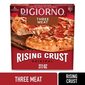 DiGiorno Frozen Pizza, Rising Crust Three Meat with Cheese, 27.1 oz (Frozen)