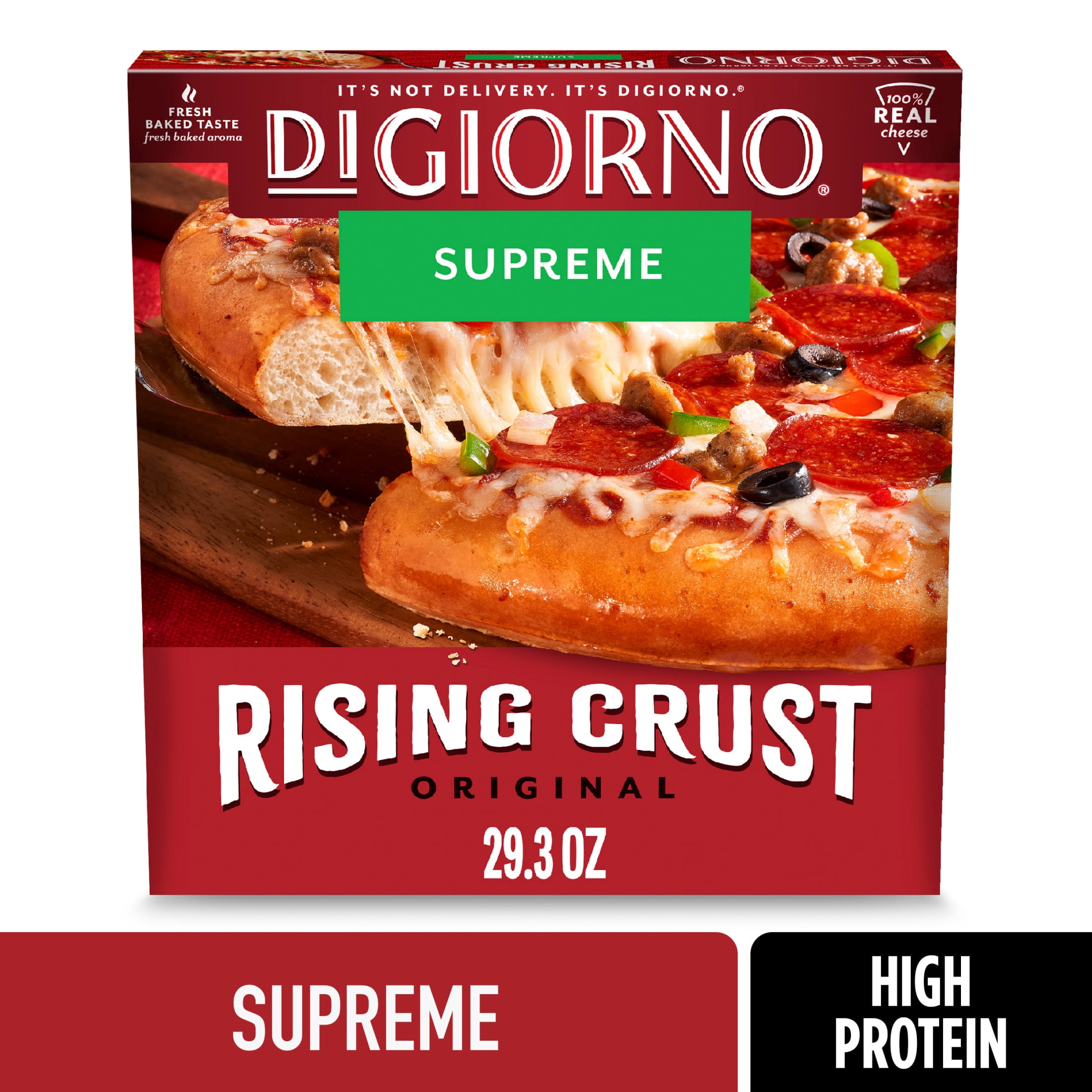 DiGiorno Frozen Pizza Rising Crust Supreme Meat Pizza, 29.3 oz