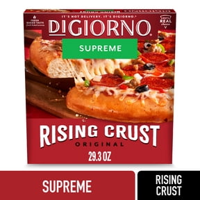 DiGiorno Frozen Pizza, Rising Crust Supreme Meat Pizza with Cheese, Pepperoni, Beef, and Sausage, 29.3 oz (Frozen)