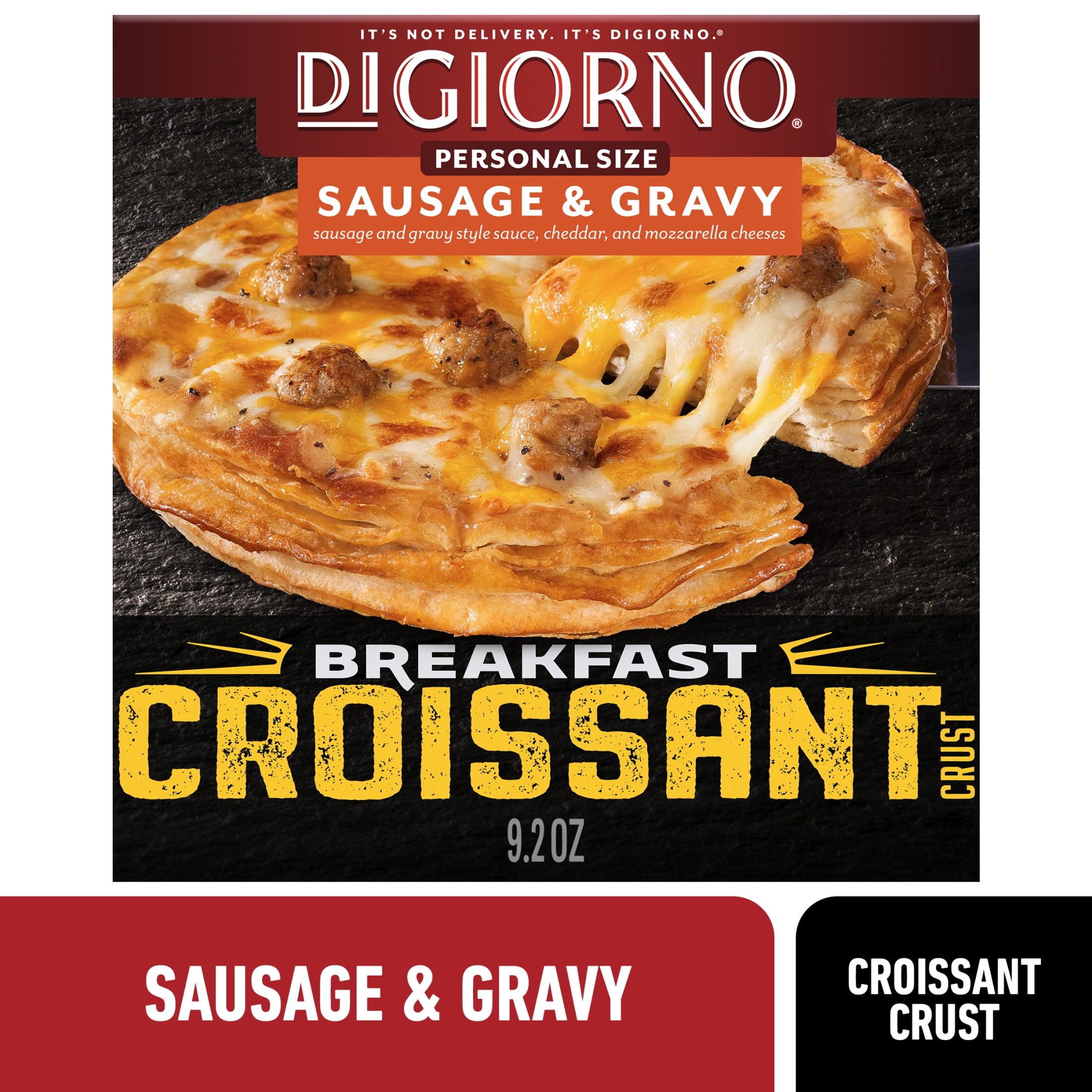 DiGiorno Sausage and Gravy, Croissant Crust Pizza, 9.2 oz (Frozen)