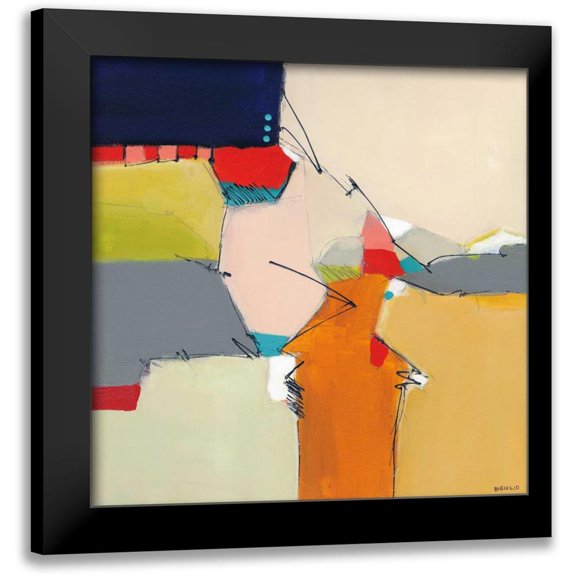 DiGiulio, Joe 15x15 Black Modern Framed Museum Art Print Titled - Beachcomber II