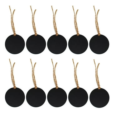 DiMaddie 10pcs Mini Hanging Chalkboard Sign for Home Office Cafe