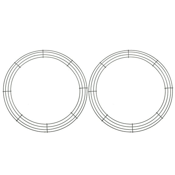 DiMaddie 2Pcs 16 Inch Metal Floral Wreath Frames for DIY Flower Garland