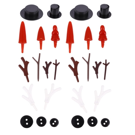 DiMaddie 344Pcs Snowman DIY Craft Button Kit for Christmas Party