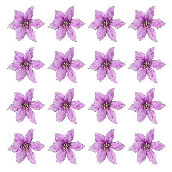 MYTAKEND 36Pcs Christmas Fake Flower Simulation Flower Decoration Xmas Tree Decoration