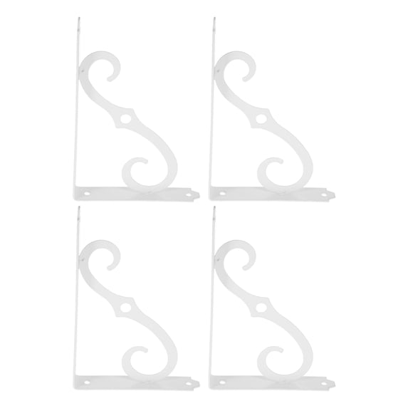 DiMaddie 4pcs Heavy Duty Shelf Brackets Shelf Decor Brackets Metal Brackets For Shelves Vintage Wall Bracket Support Brackets Triangle Bracket