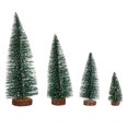 thumbnail image 1 of 4pcs Mini Christmas Tree Artificial Sisal Snow Frost Xmas Tabletop Decor, 1 of 6