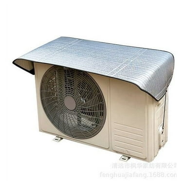 DiMaddie Ac Cover For Outside 110x45cm Aluminum Film Heavy Duty Air Conditioner Protective Cover Heat Insulation Waterproof Window Ac Unit Air Conditioner Sun Shade