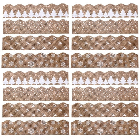 DiMaddie Christmas Border Sticker Set for Farmhouse Decor