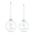 thumbnail image 1 of DiMaddie Clear Glass Ball Ornaments for Christmas Tree - 2Pcs, 1 of 7