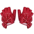 thumbnail image 1 of DiMaddie Fingerless Rivet Punk Gloves for Kids - Motorcycle & Driving, 1 of 6