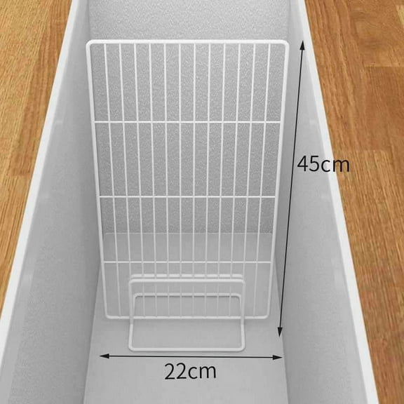 DiMaddie Freezer Iron Mesh Divider Stable Refrigerator Divider Freezer Dividing Partition Iron Fridge Divider for Replacement
