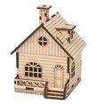 thumbnail image 1 of HEMOTON Wooden DIY Crafts Music Box for Kid Playing Beige Christmas House Shape 1 Set, 1 of 6