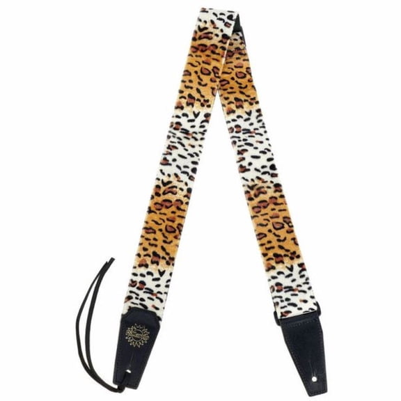 DiMarzio 2" Faux Fur Guitar Strap - CHEETAH, #DD3310CH