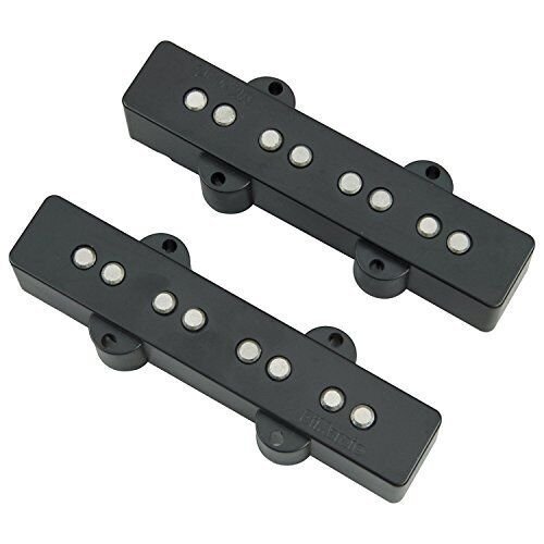 DiMarzio DP249BK Area J Pair Noiseless Single-Coil Jazz Bass Pickup Set, Black