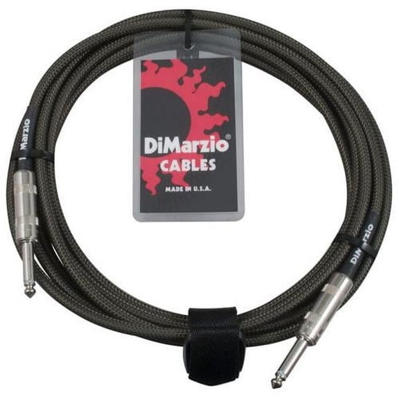 DiMarzio EP1718 Military Green Overbraided Instrument Cable (18 ft)