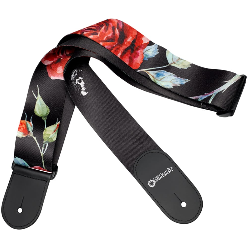 DiMarzio Floral Muse 2" Guitar Strap, BLACK - #DD3146