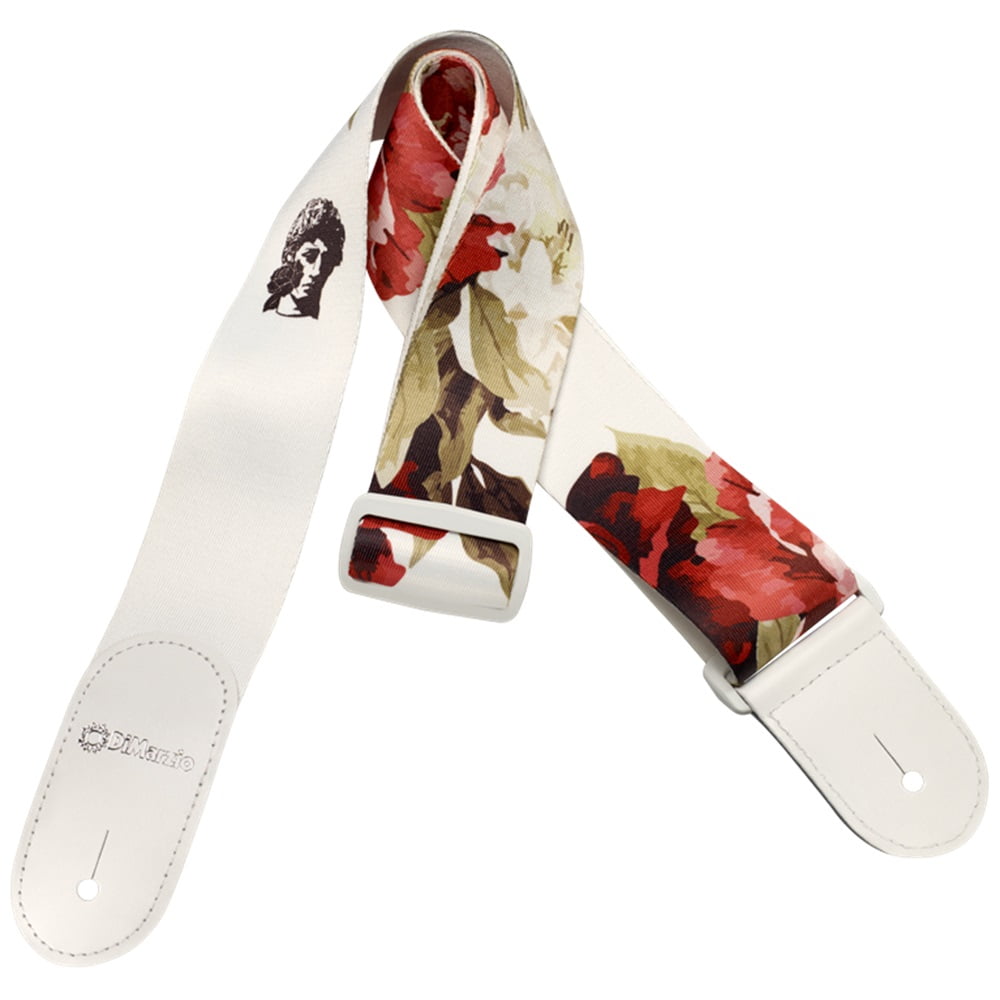 DiMarzio Floral Muse 2" Guitar Strap, WHITE - #DD3147
