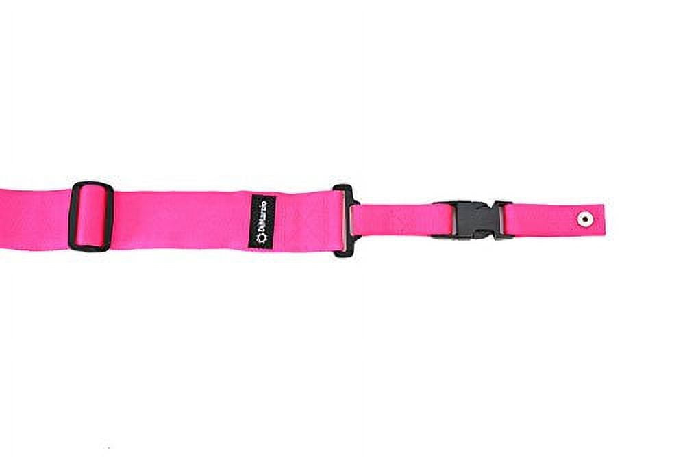 DiMarzio 2" Nylon ClipLock Guitar Strap, Neon Pink