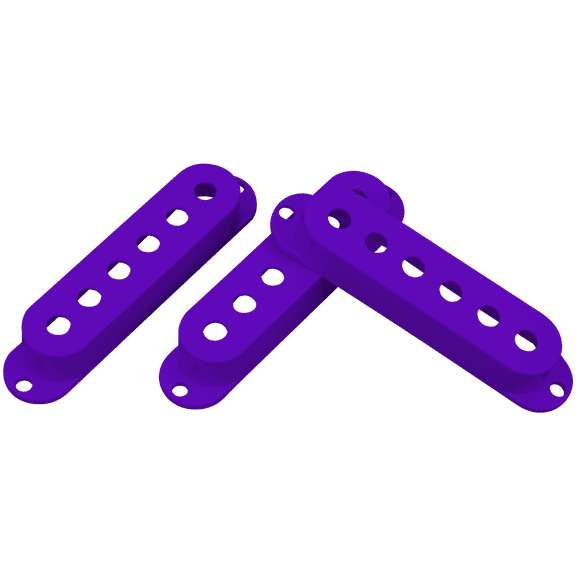 DiMarzio USA MADE DM2001 Strat Pickup Covers (3) - PURPLE