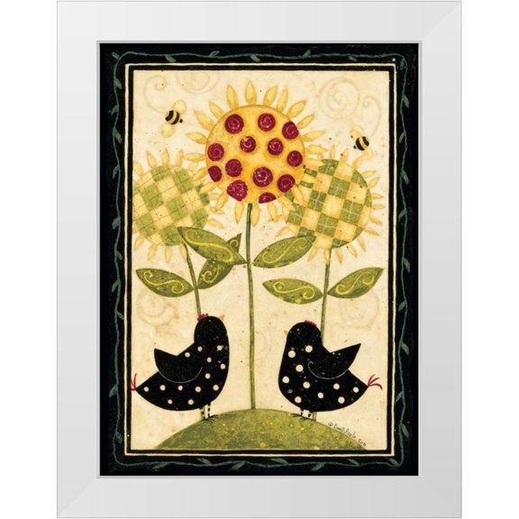 DiPaolo, Dan 11x14 White Modern Wood Framed Museum Art Print Titled - Chicks