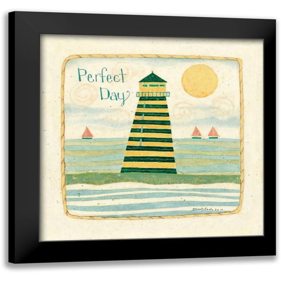 DiPaolo, Dan 12x12 Black Modern Framed Museum Art Print Titled - Perfect Day