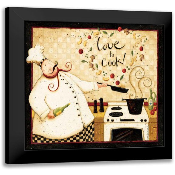 DiPaolo, Dan 12x12 Black Modern Framed Museum Art Print Titled - Stove Top