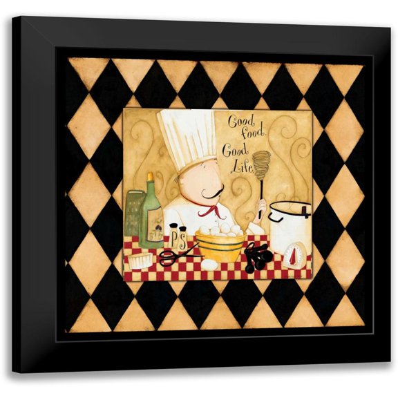 DiPaolo, Dan 12x12 Black Modern Framed Museum Art Print Titled - Table Of Joy