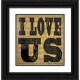 thumbnail image 1 of DiPaolo, Dan 12x12 Black Ornate Wood Framed with Double Matting Museum Art Print Titled - I Love Us, 1 of 4