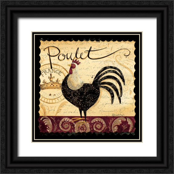 DiPaolo, Dan 12x12 Black Ornate Wood Framed with Double Matting Museum Art Print Titled - Mr Poulet