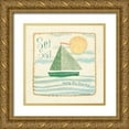thumbnail image 1 of DiPaolo, Dan 12x12 Gold Ornate Wood Framed with Double Matting Museum Art Print Titled - Set Sail, 1 of 4