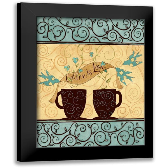 DiPaolo, Dan 12x14 Black Modern Framed Museum Art Print Titled - Strong Coffee
