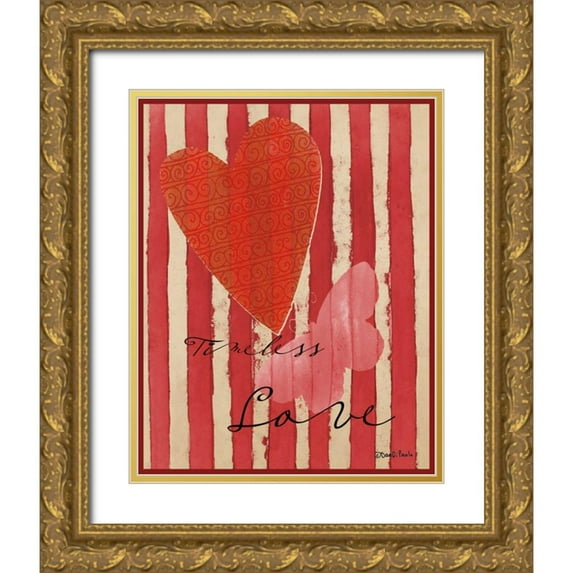 DiPaolo, Dan 12x14 Gold Ornate Wood Framed with Double Matting Museum Art Print Titled - Timeless Love 2