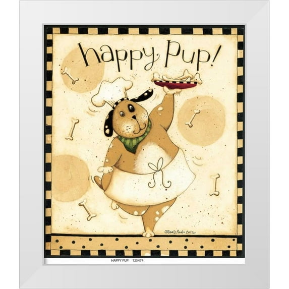 DiPaolo, Dan 12x14 White Modern Wood Framed Museum Art Print Titled - Happy