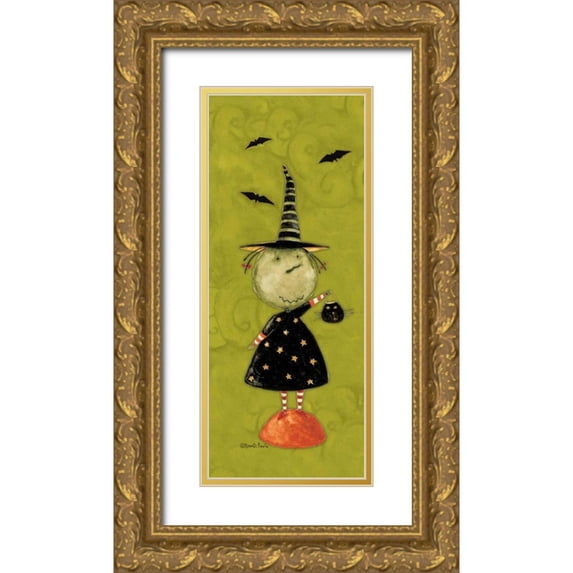 DiPaolo, Dan 12x24 Gold Ornate Wood Framed with Double Matting Museum Art Print Titled - Treat Girl