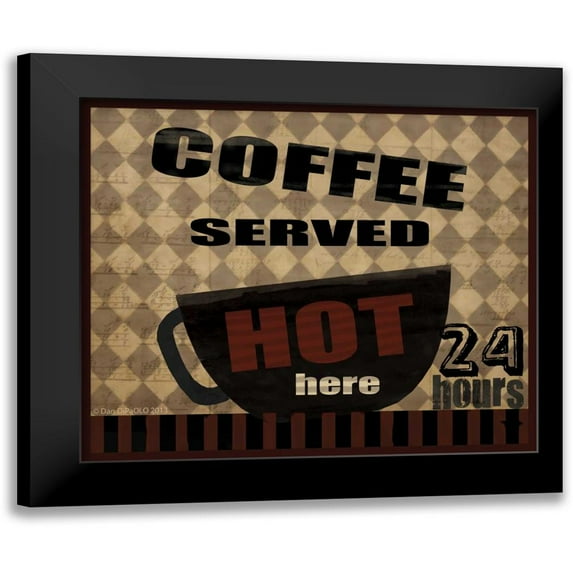 DiPaolo, Dan 13x12 Black Modern Framed Museum Art Print Titled - Served Hot