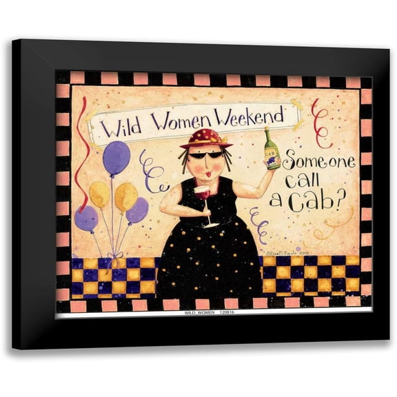 DiPaolo, Dan 13x12 Black Modern Framed Museum Art Print Titled - Wild Woman