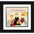 thumbnail image 1 of DiPaolo, Dan 13x12 Black Ornate Wood Framed with Double Matting Museum Art Print Titled - Girlfriends, 1 of 4