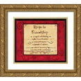 thumbnail image 1 of DiPaolo, Dan 13x12 Gold Ornate Wood Framed with Double Matting Museum Art Print Titled - Friendship Recipe, 1 of 4