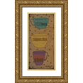 thumbnail image 1 of DiPaolo, Dan 13x24 Gold Ornate Wood Framed with Double Matting Museum Art Print Titled - Coffee Dots Panel 1, 1 of 4