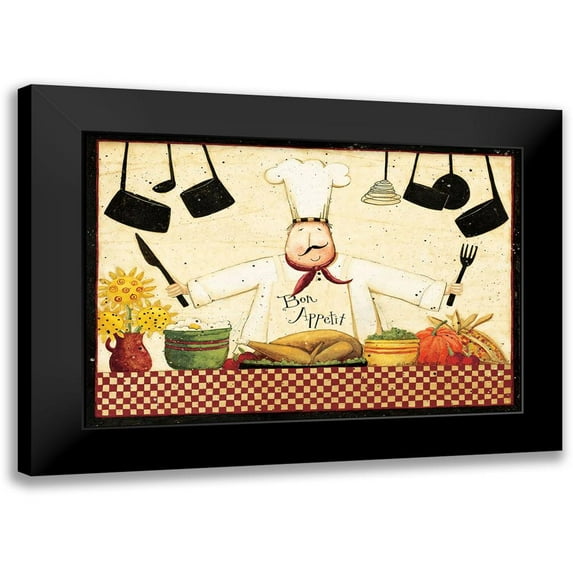 DiPaolo, Dan 14x11 Black Modern Framed Museum Art Print Titled - Bon Appetit