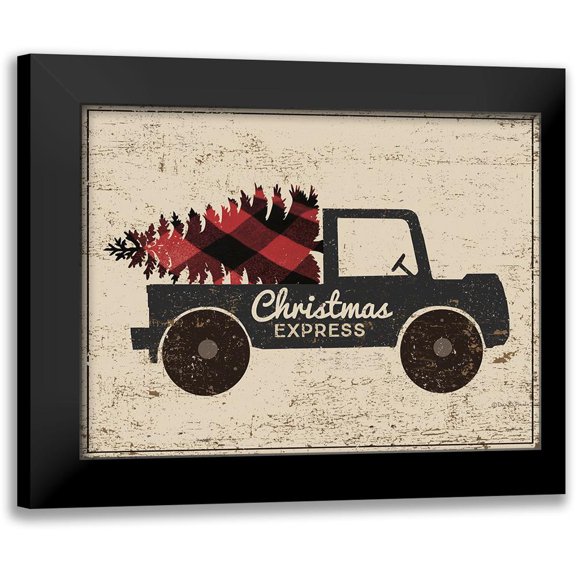 DiPaolo, Dan 14x12 Black Modern Framed Museum Art Print Titled - Christmas Express